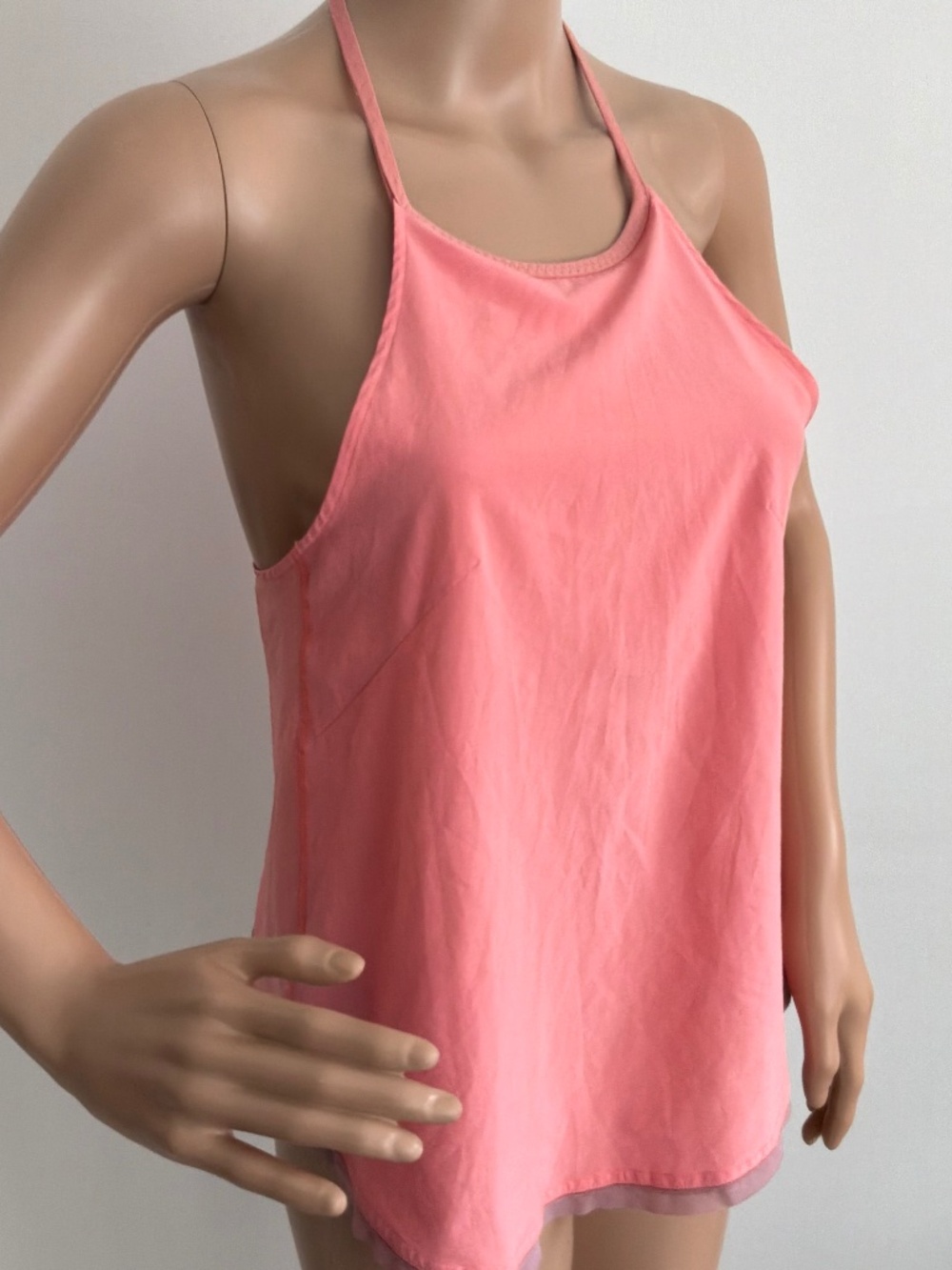 Lululemon Coral Pink Free Spirit HalterTank Too Size 2